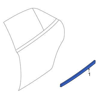 Mazda OE - Front Left Door Molding