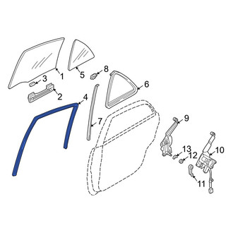 Mazda OE - Rear Left Window Channel