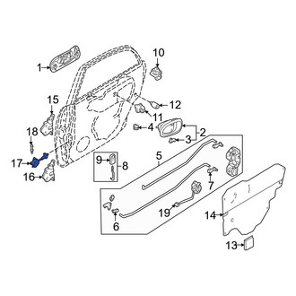 Mazda OE - Rear Door Check