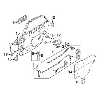 Mazda OE - Rear Door - Lock & Hardware