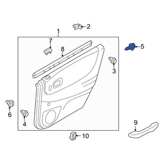 Mazda OE - Rear Door Interior Trim Panel Retainer
