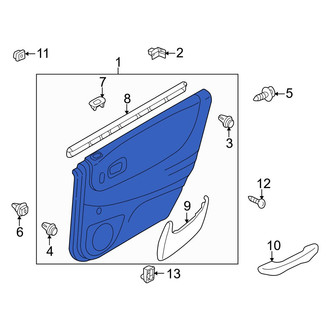 Mazda OE - Rear Right Inner Door Interior Trim Panel