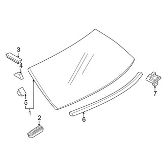 Mazda OE - Back Glass - Glass