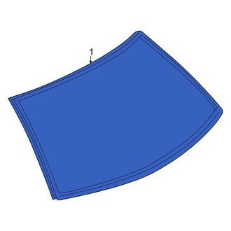 Mazda OE - Rear Back Glass Reveal Molding