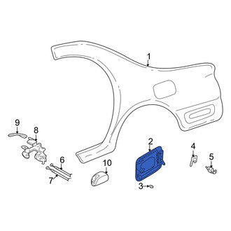 Mazda OE - Rear Fuel Filler Door