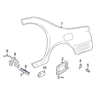 Mazda OE - Rear Fuel Filler Door Release Cable