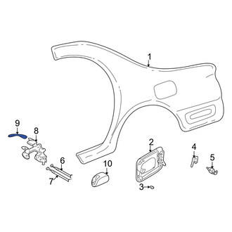 Mazda OE - Rear Fuel Door Release Handle