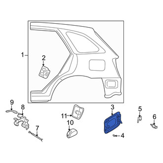 Mazda OE - Rear Fuel Filler Door