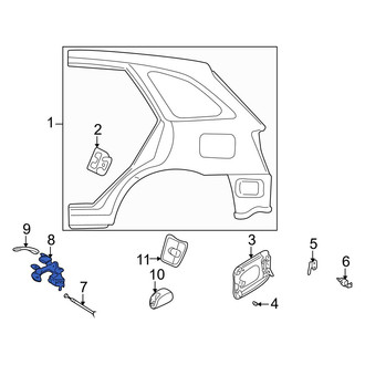 Mazda OE - Rear Fuel Door Release Handle