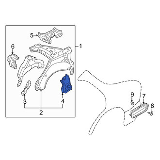 Mazda OE - Right Inner Quarter Panel Reinforcement