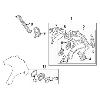 Mazda OE - Quarter Panel - Inner Structure