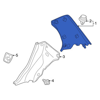 Mazda OE - Rear Left Lower Interior Quarter Panel Trim Panel