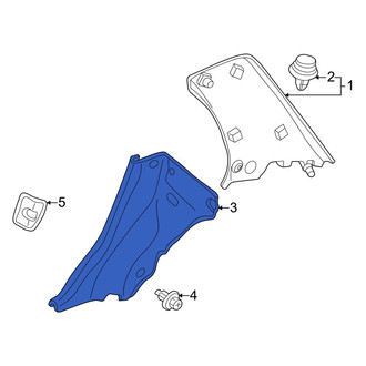 Mazda OE - Rear Left Lower Interior Quarter Panel Trim Panel