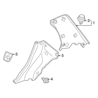 Mazda OE - Quarter Panel - Interior Trim (DX / ES / LX)
