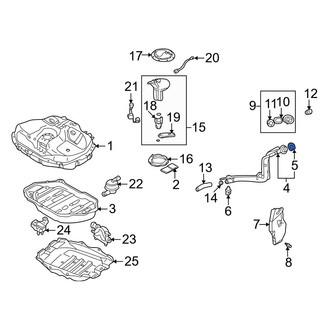 Mazda OE - Fuel Filler Neck Seal