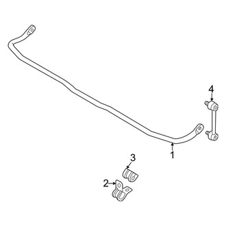 Mazda OE - Rear Suspension - Stabilizer Bar & Components