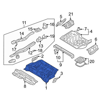 Mazda OE - Rear Center Floor Pan