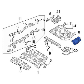 Mazda OE - Rear Left Floor Extension