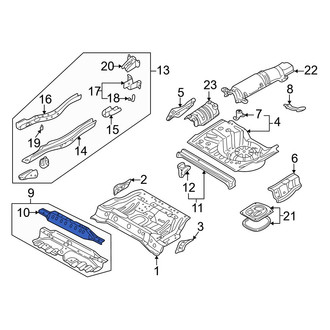 Mazda OE - Rear Center Floor Pan Crossmember