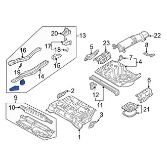 Mazda OE - Rear Left Frame Side Member Assembly