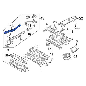Mazda OE - Rear Left Frame Side Member Reinforcement