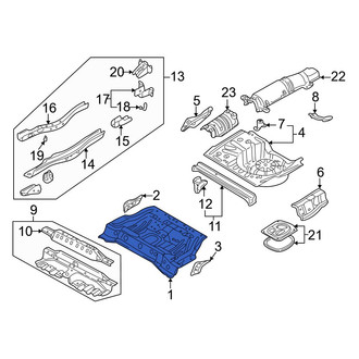 Mazda OE - Rear Center Floor Pan