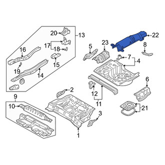 Mazda OE - Rear Center Floor Pan Heat Shield