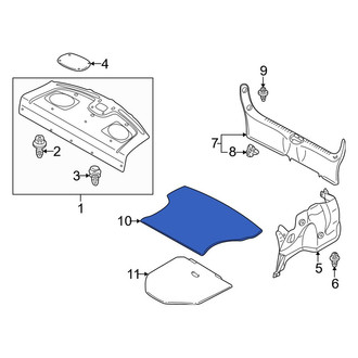 Mazda OE - Rear Trunk Mat