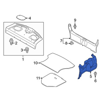 Mazda OE - Rear Left Trunk Trim Panel