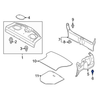 Mazda OE - Door Molding Clip