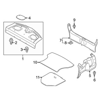 Mazda OE - Rear Body & Floor - Interior Trim (DX / ES / LX)