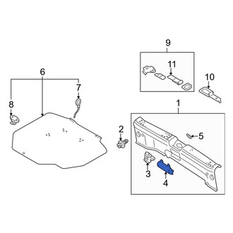 Mazda OE - Trunk Trim Scuff Plate Cap