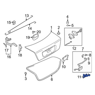 Mazda OE - Rear Deck Lid Striker