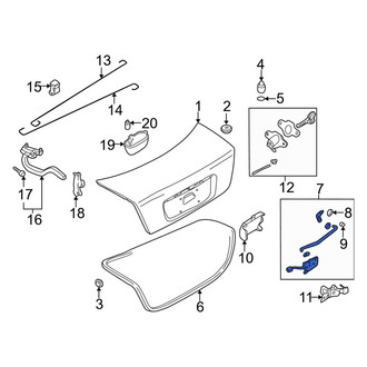 Mazda OE - Rear Deck Lid Latch