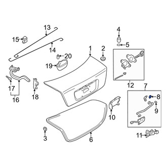 Mazda OE - Rear Left Upper Door Lock Rod Clip