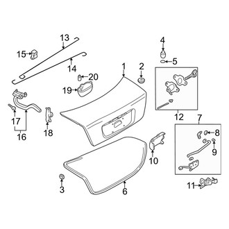 Mazda OE - Trunk Lid - Lid & Components (DX / ES / LX)