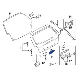 Mazda OE - Rear Outer Liftgate Latch Handle