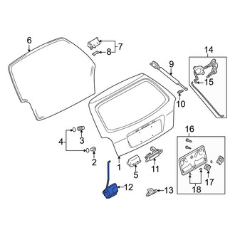 Mazda OE - Rear Liftgate Latch