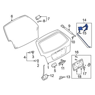Mazda OE - Liftgate Lock Cylinder