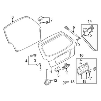 Mazda OE - Lift Gate - Gate & Hardware