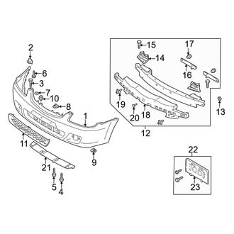 Mazda OE - Front Bumper - Bumper & Components (With MPS Option), (DX / ES / LX)