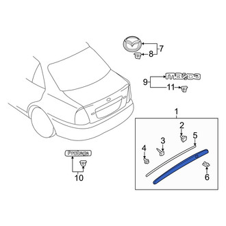 Mazda OE - Rear Deck Lid Finish Panel