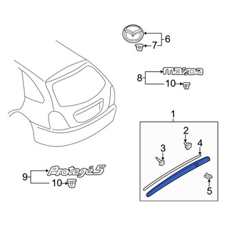Mazda OE - Rear Liftgate Finish Panel