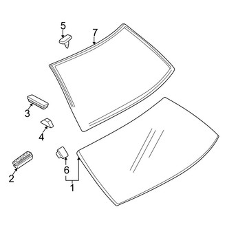 Mazda OE - Lift Gate - Glass