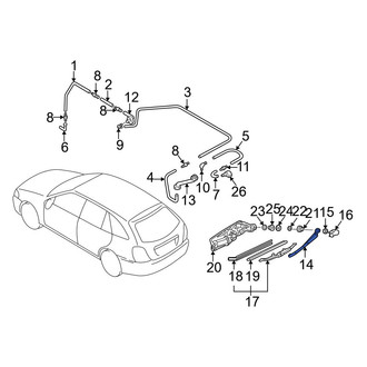 Mazda OE - Rear Wiper Arm