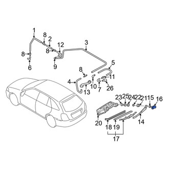 Mazda OE - Rear Wiper Arm Cover