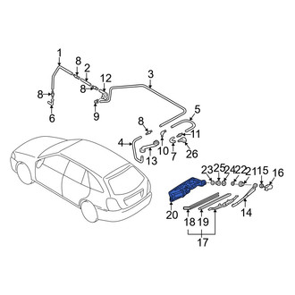 Mazda OE - Rear Wiper Motor
