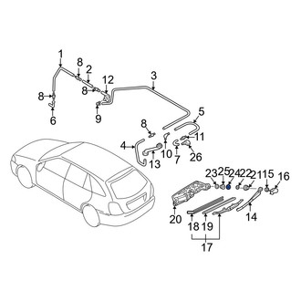 Mazda OE - Wiper Motor Washer