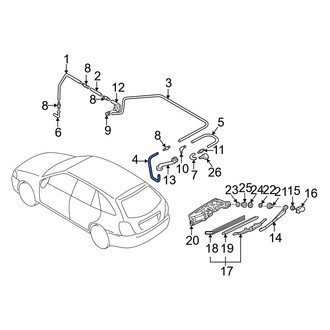 Mazda OE - Rear Liftgate Washer Hose