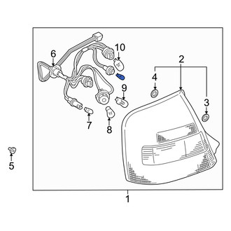 Mazda OE - Rear Right Tail Light Assembly